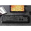 Клавіатура мембранна провідна usb 2E KS120 EN/UK чорна