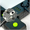 Удлинювач No Brand F43U USB 4 м 3 розетки чорний