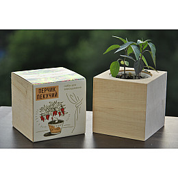 Набор для выращивания Экокубик Жгучий Красный перец (114-10817368)