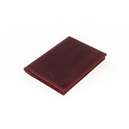 Обложка для автодокументов DNK Leather DNK Auto H col.L Бордовый