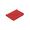 Мини обложка для документов ID паспорта DNK Leather DNK mini okno H col.H Красный
