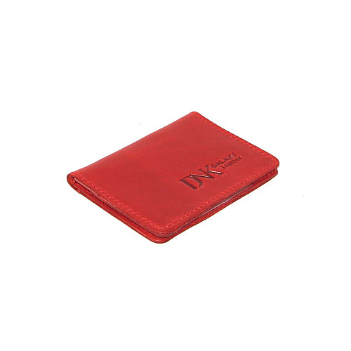 Мини обложка для документов ID паспорта DNK Leather DNK mini okno H col.H Красный