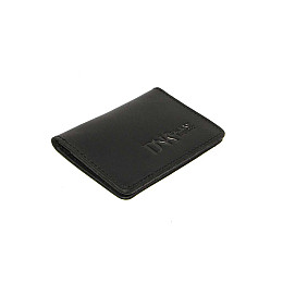 Мини обложка для документов ID паспорта DNK Leather DNK mini okno H col.J Черный