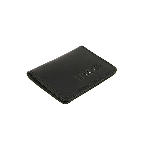 Мини обложка для документов ID паспорта DNK Leather DNK mini okno H col.J Черный