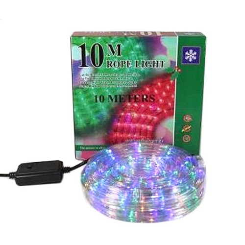Гирлянда новогодняя светодиодная шланг 8м RGB HLV