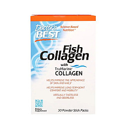 Рыбий Коллаген, Fish Collagen, Doctor's Best, 30 пакетиков