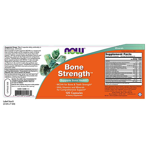 Крепкие Кости, Bone Strength, 120 капсул