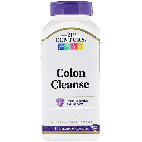 Очищення Кишечника, Colon cleanse, 21st Century, 120 вегетаріанських капсул