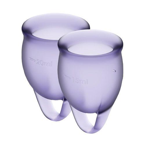 Набір менструальних чаш Satisfyer Feel Secure 15 мл і 20 мл з мішечком для зберігання (SO3580)