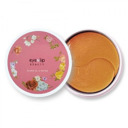 Гидрогелевые патчи для глаз с пептидами и лососевым маслом Eyenlip Salmon Oil & Peptide Hydrogel Eye Patch 60 шт (8809555250166)