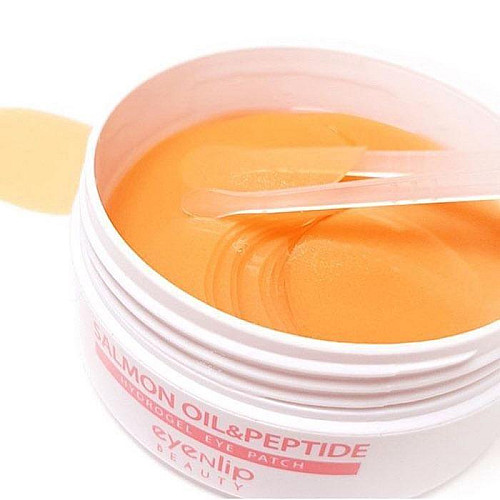Гидрогелевые патчи для глаз с пептидами и лососевым маслом Eyenlip Salmon Oil & Peptide Hydrogel Eye Patch 60 шт (8809555250166)