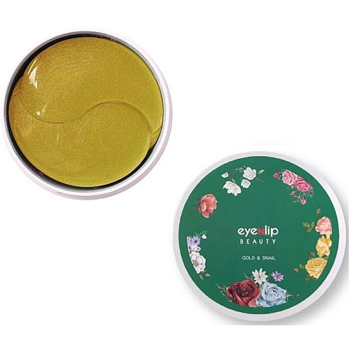 Гидрогелевые патчи для глаз с золотом и муцином улитки Eyenlip Gold & Snail Hydrogel Eye Patch 60 шт (8809555250142)