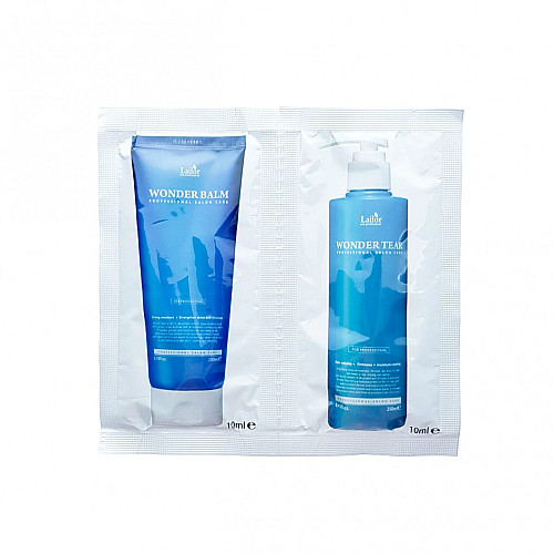 Двохетапний догляд за волоссями набір з бальзаму та маски La'dor Wonder Clinic Pouch Set 10 мл + 10 мл (8809181937950)