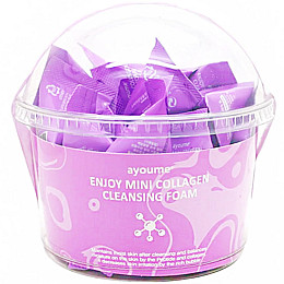Набір пінок для вмивання з коллагеном Ayoume Enjoy Mini Collagen Cleansing Foam 3 г * 30 шт (8809534253256)