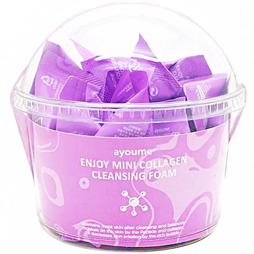 Набір пінок для вмивання з коллагеном Ayoume Enjoy Mini Collagen Cleansing Foam 3 г * 30 шт (8809534253256)