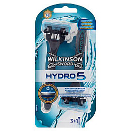 Мужские одноразовые станки Wilkinson Hydro 5 (3+1 Free)  (01613)