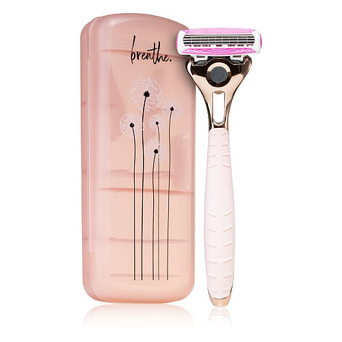 Женский станок для бритья Wilkinson Quattro For Woman Rosegold + дорожный футляр (01617)