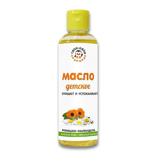 Масло детское косметическое ТЯПИ-ЛЯПИ с экстрактом календулы и ромашки 200 мл Тяпи-Ляпи
