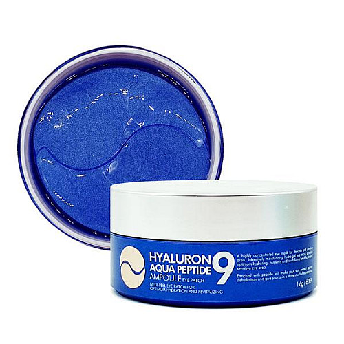 Гидрогелевые патчи под глаза с пептидами Medi-Peel Hyaluron Aqua Peptide 9 Eye Patch 60 шт (8809409343662)