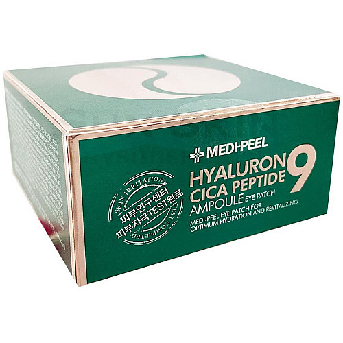 Успокаивающие гидрогелевые патчи с пептидами MEDI-PEEL Hyaluron Cica Peptide 9 Ampule Eye Patch 60 шт (8809409343648)