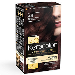 Стойкая краска КераКолор №4.5 Шатен Красное дерево  Eugene Рerma Keracolor 115 мл (000013893)