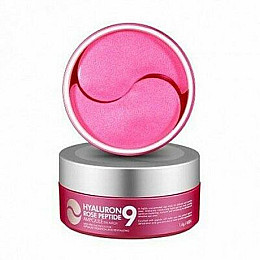 Патчі для очей з гіалуроном Medi-Peel Hyaluron Rose Peptide 9 Ampoule Eye Patch 60 шт (8809409343631)