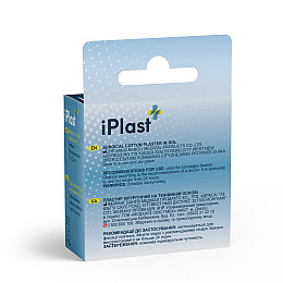 Пластырь хирургический тканевая основа iPlast 5 м х 2,5 см Белый