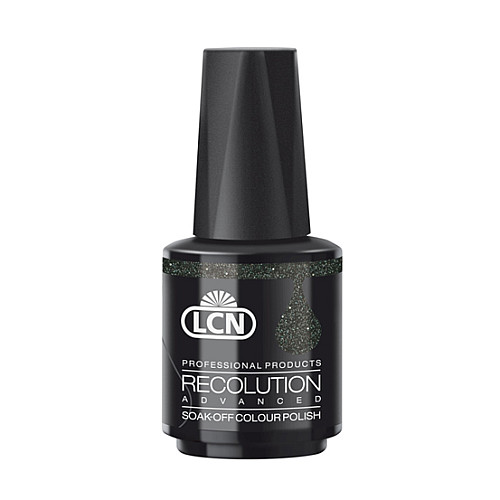 Гель-лак LCN Recolution UV-Colour Polish 10 мл Black silver stars