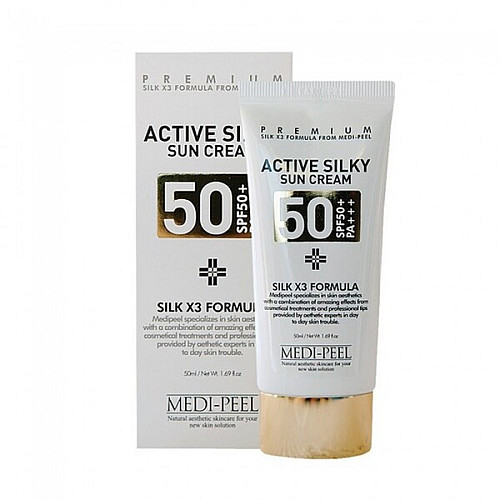Солнцезащитный крем Medi-Peel Active Silky Sun Cream SPF50+ /PA+++ 50 мл (8809409341545)