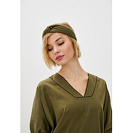 Пов'язка на голову Fable & Eve Kensington 1489 One Size Оливковий (5051877330481)