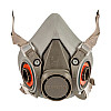 Полумаска серая Sizam PROMASK M 6200 ТПЕ+ABS, розмір М