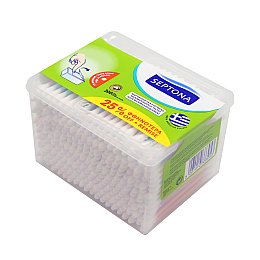 Ватные палочки с диспенсером Septona 300 шт Белый