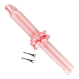 М'які атласні бігуді з заколками для завивки волосся ANbeauty Рожевий (AN0103163)