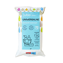 Універсальні вологі серветки для прибирання Luba CLEAN 72 шт