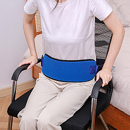 М'який ремінь безпеки для інвалідного візка фіксатор Lesko 435 мм Синій