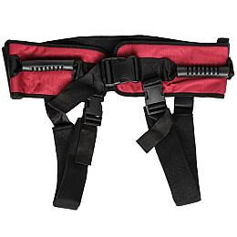Пояс для переміщення пацієнтів з підтримкою Lesko L 130-150 см Червоний-чорний (11144-61667)