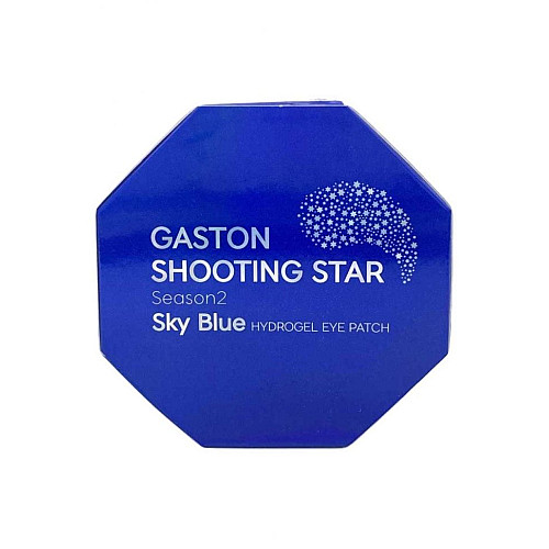 Небесно-голубые гидрогелевые патчи для глаз Shooting star season2 sky blue eye patch Gaston 60 шт