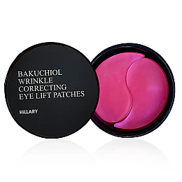 Розгладжуючі патчі з біоретинолом Bacuchiol Wrinkle Correcting & Eye Lift Patches Hillary 60 шт 90 г