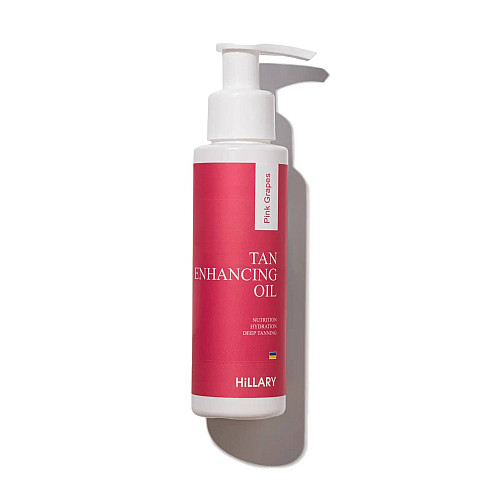 Масло для усиления загара с розовым виноградом Pink grapes tan enhancing oil Hillary 100 мл