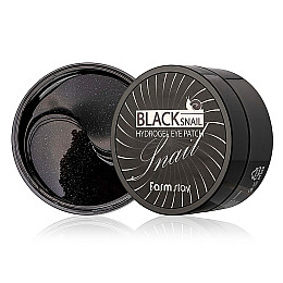 Гидрогелевые патчи для глаз с муцином черной улитки Black Snail Hydrogel Eye Patch FarmStay 60 шт