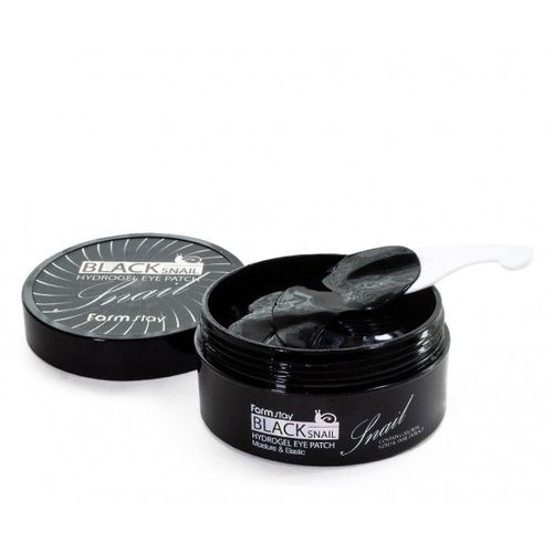 Гидрогелевые патчи для глаз с муцином черной улитки Black Snail Hydrogel Eye Patch FarmStay 60 шт