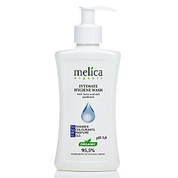 Средство для интимной гигиены с молочной кислотой и пантенолом Melica Organic 300 мл
