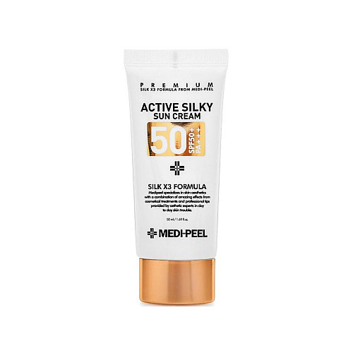 Солнцезащитный крем для лица Active Silky Sun Cream (SPF50+/PA+++) Medi-Peel 50 мл