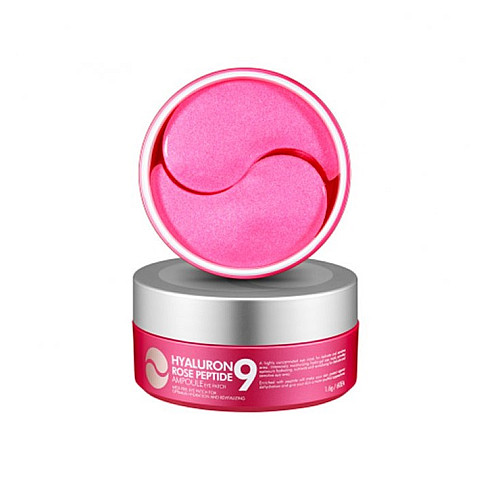 Гидрогелевые патчи с экстрактом розы и пептидами Hyaluron Rose Peptide 9 Ampoule Eye Patch Medi-Peel 60 шт
