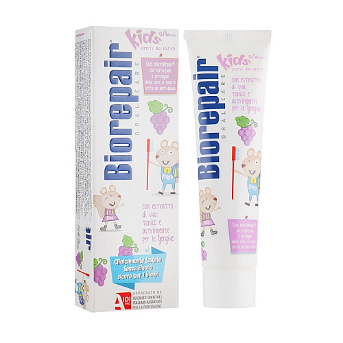 Зубна паста виноград Kids Milk Teeth Biorepair 50 мл