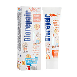 Зубна паста персик Oral Care Kids Topo Gigio Cartoon Peach Biorepair 50 мл