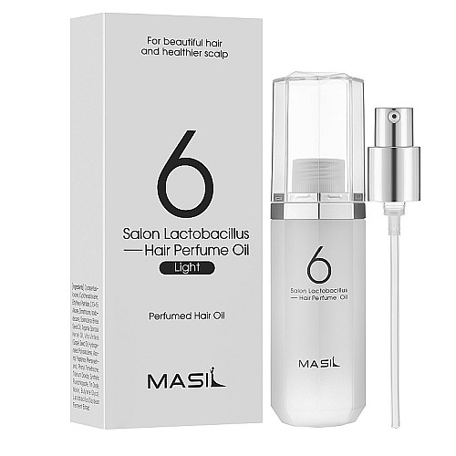 Увлажняющее парфюмированное масло для гладкости волос Salon Lactobacillus Hair Perfume Oil Light Masil 66 мл