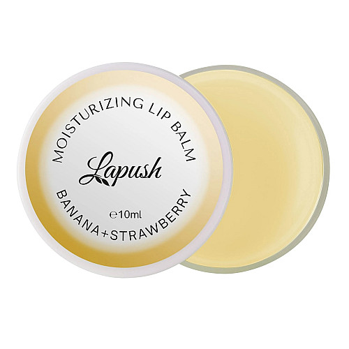 Бальзам для губ Banana+strawberry moisturizing lip balm Lapush 10 мл