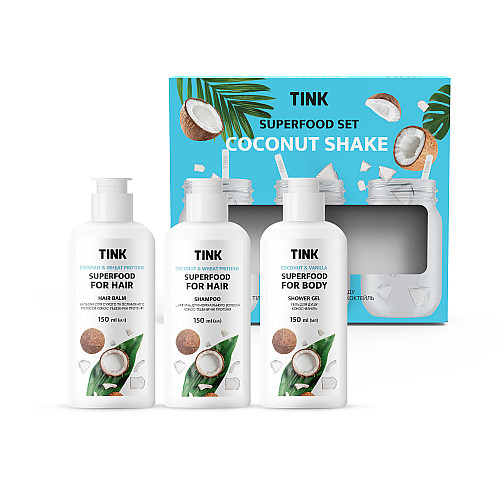 Подарковий набір Superfood Set Coconut Shake Tink 450 мл