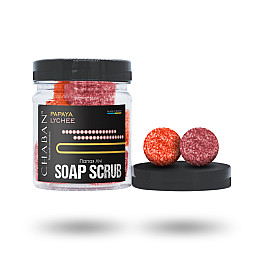 Мыло-скраб шарики для тела Chaban Папайя-личи 140 g (180 ml) 00225